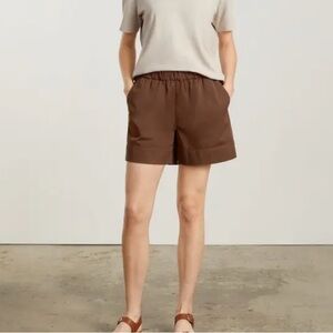 Everlane Espresso pull on Easy Shorts